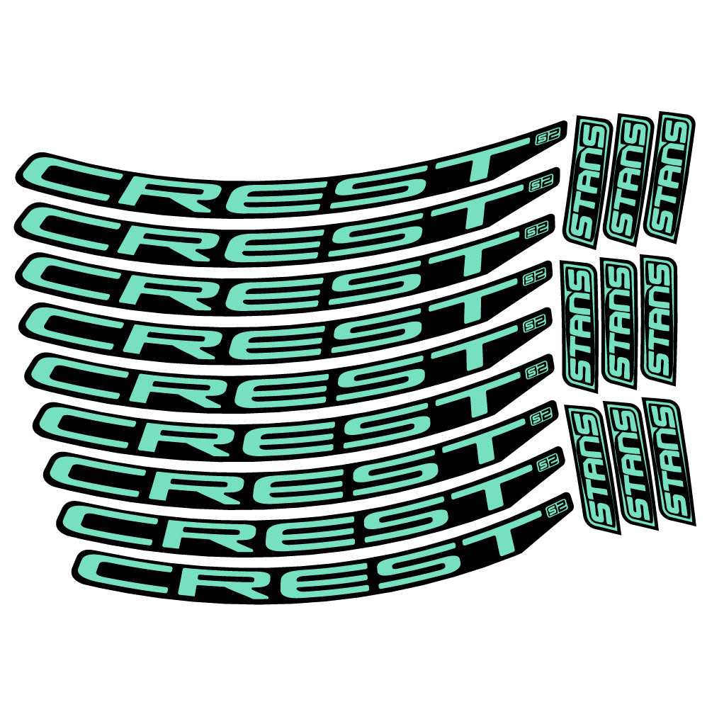 Adesivi Cerchi MTB Stans Crest S2 in vinile