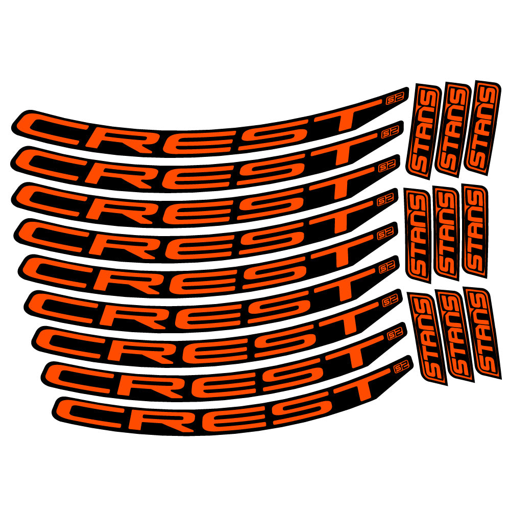 Adesivi Cerchi MTB Stans Crest S2 in vinile