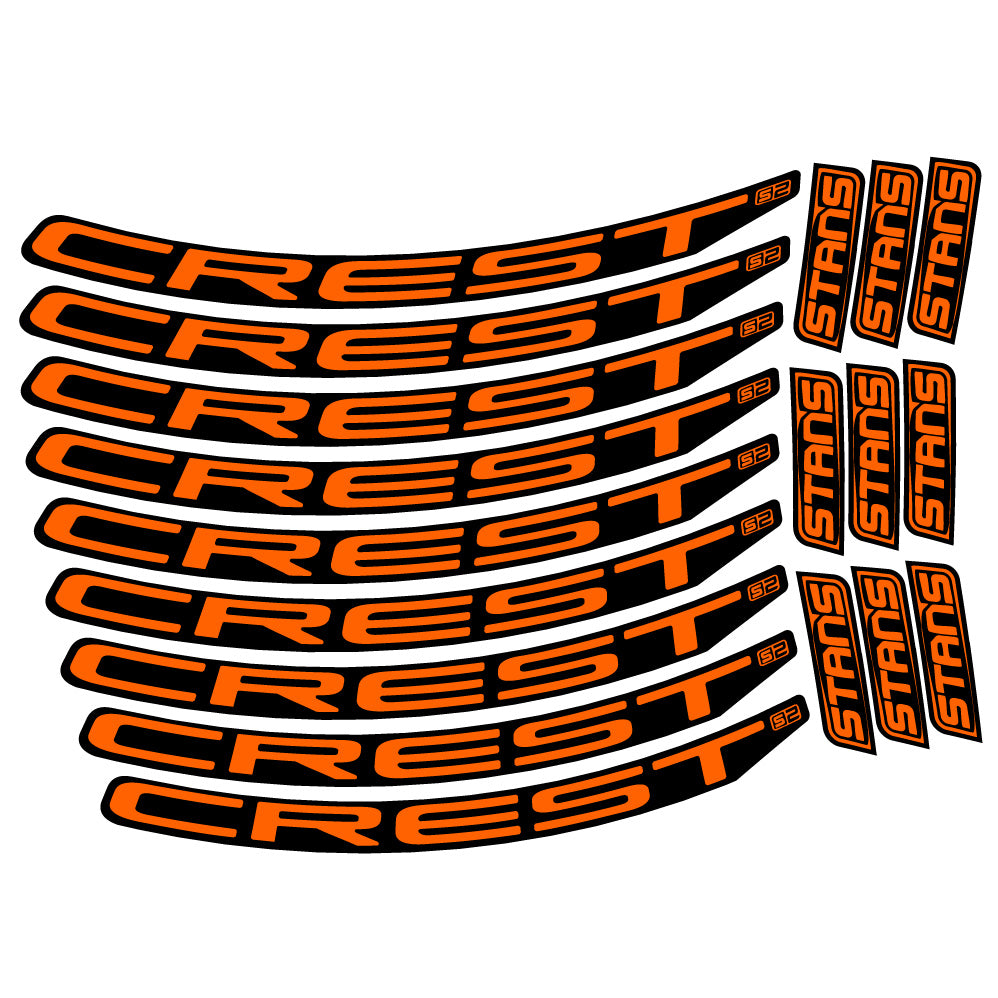 Adesivi Cerchi MTB Stans Crest S2 in vinile