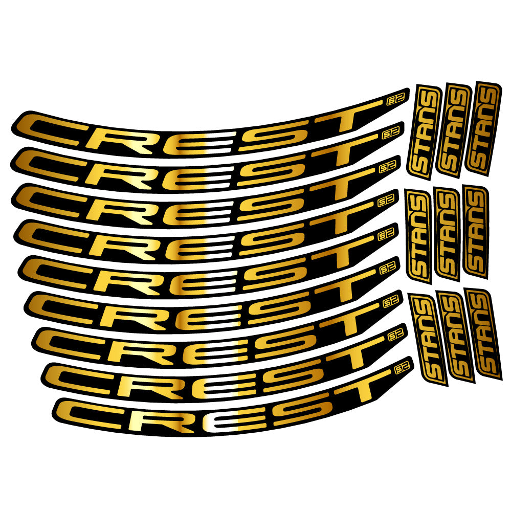 Adesivi Cerchi MTB Stans Crest S2 in vinile