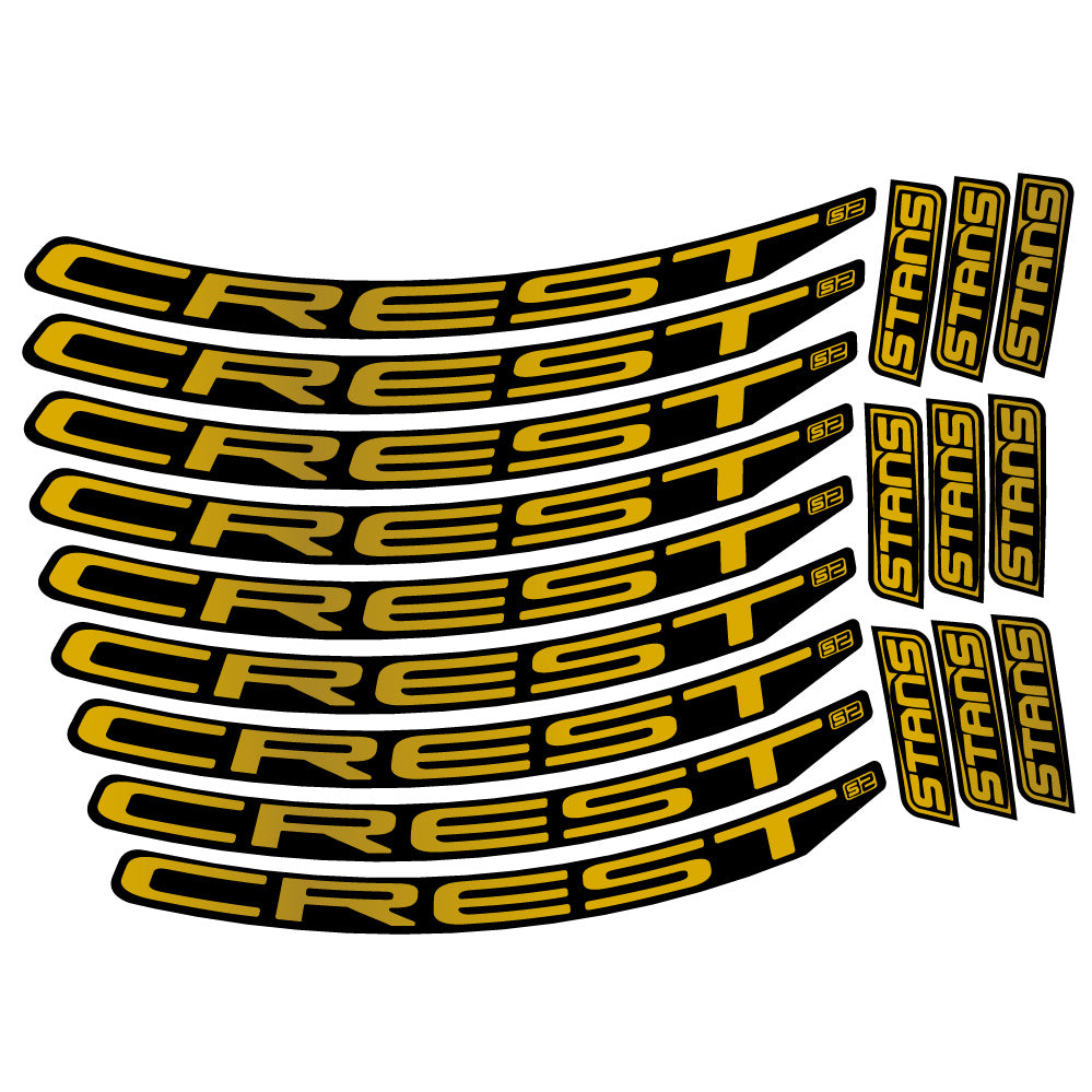 Adesivi Cerchi MTB Stans Crest S2 in vinile