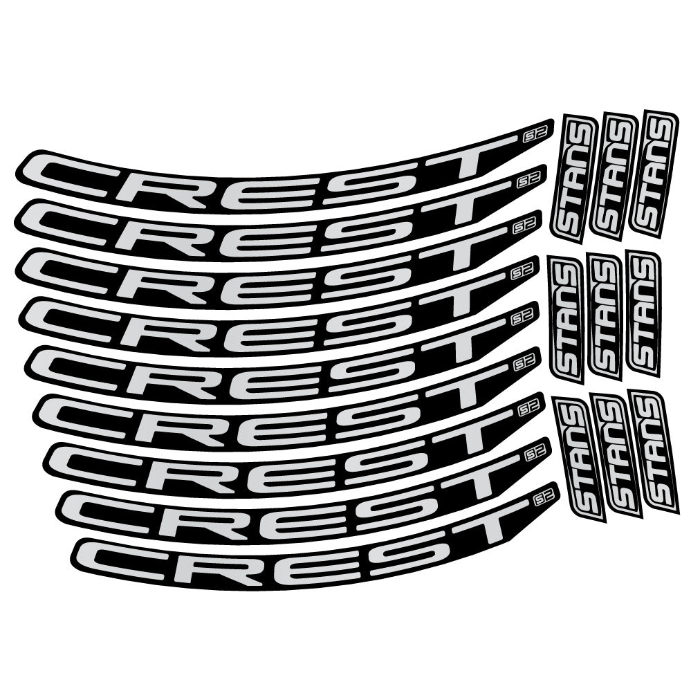 Adesivi Cerchi MTB Stans Crest S2 in vinile