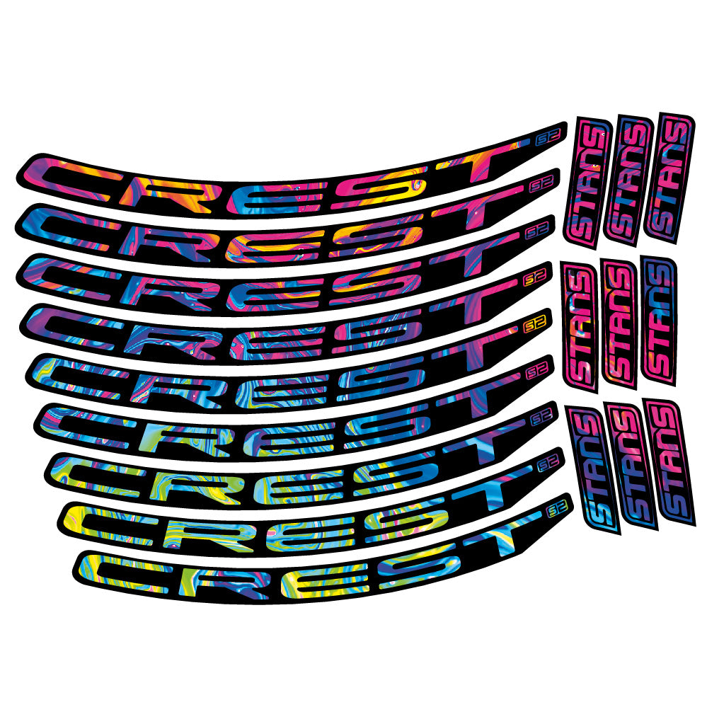 Adesivi Cerchi MTB Stans Crest S2 in vinile