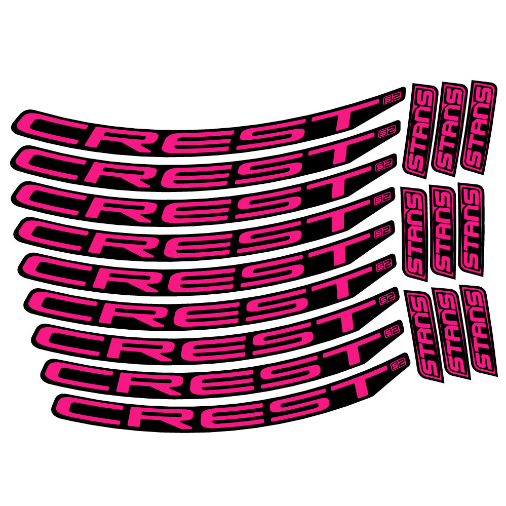 Adesivi Cerchi MTB Stans Crest S2 in vinile