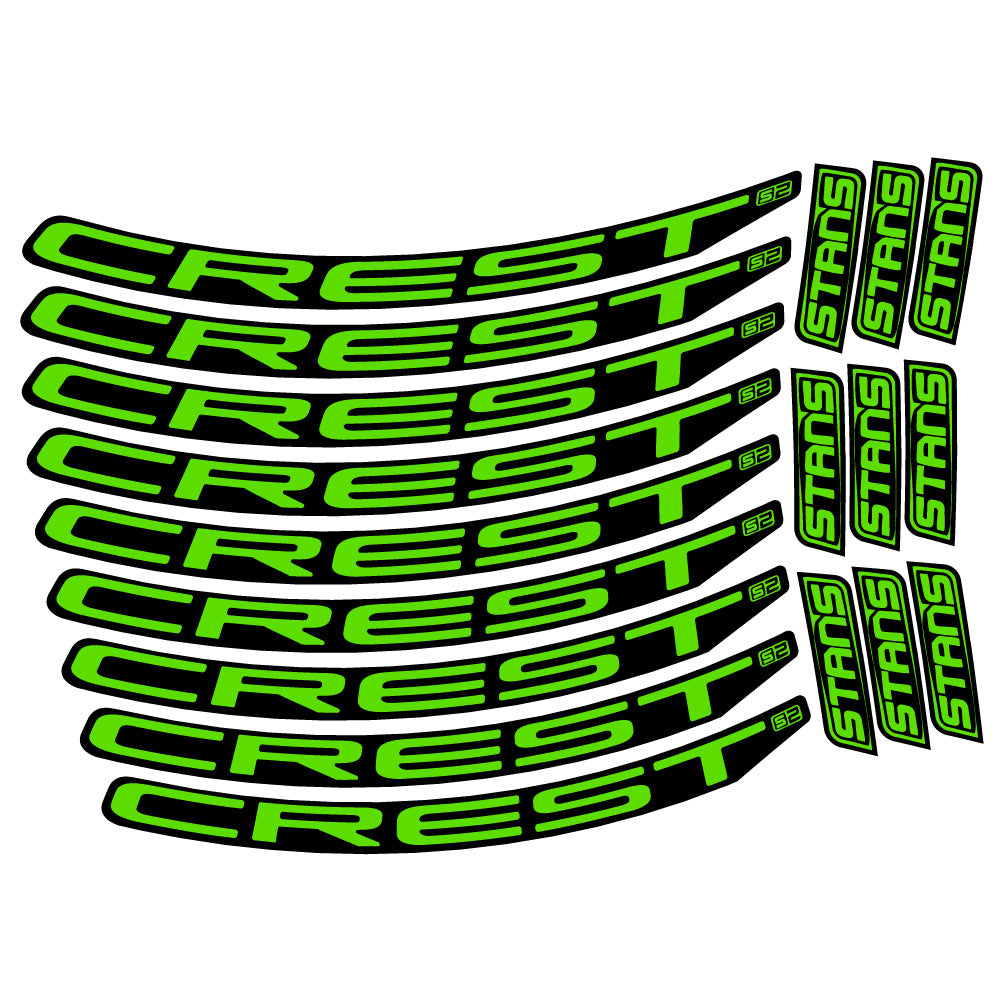 Adesivi Cerchi MTB Stans Crest S2 in vinile