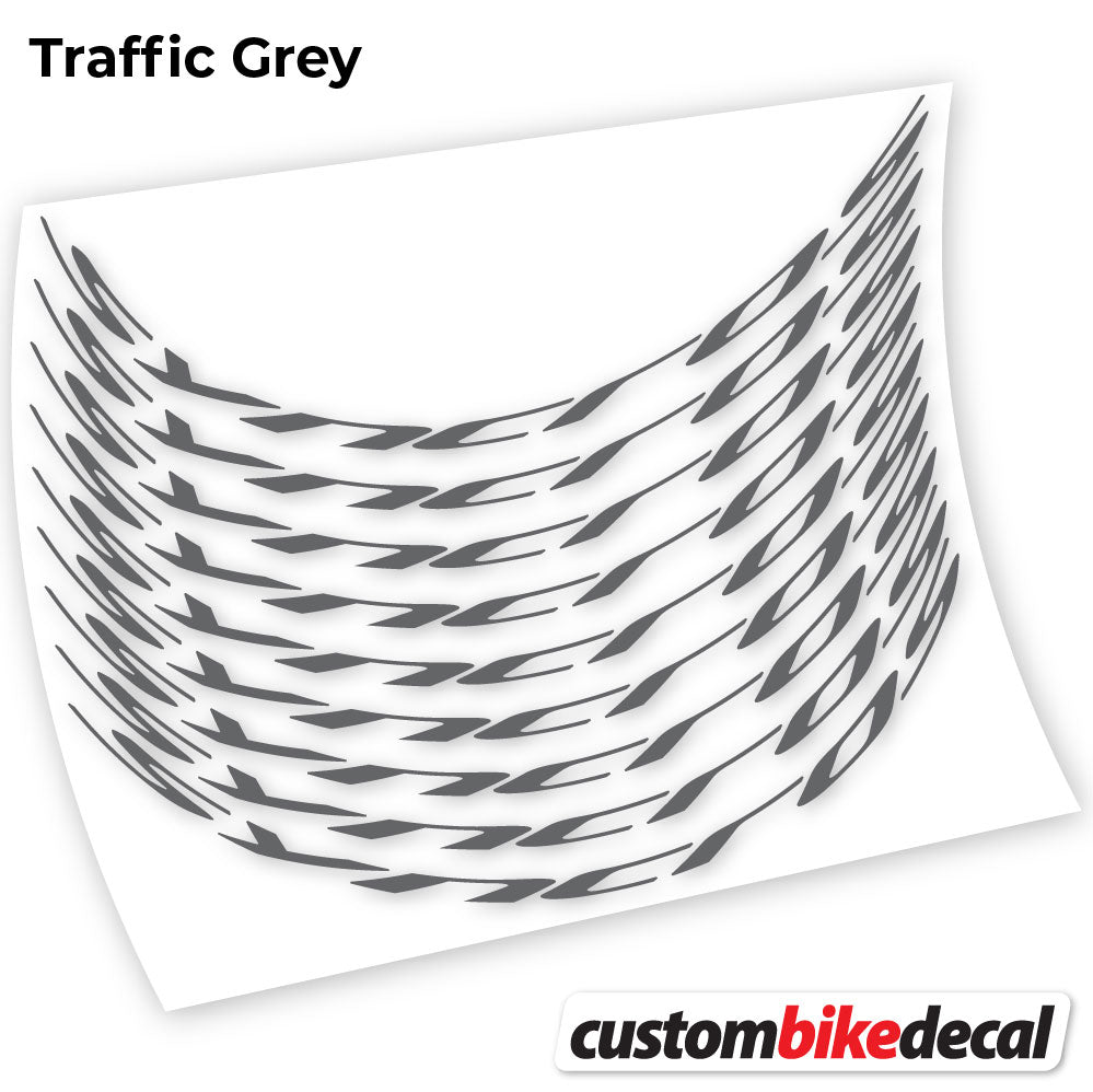 Adesivi Cerchi MTB Syncross in vinile - Grigio Traffico