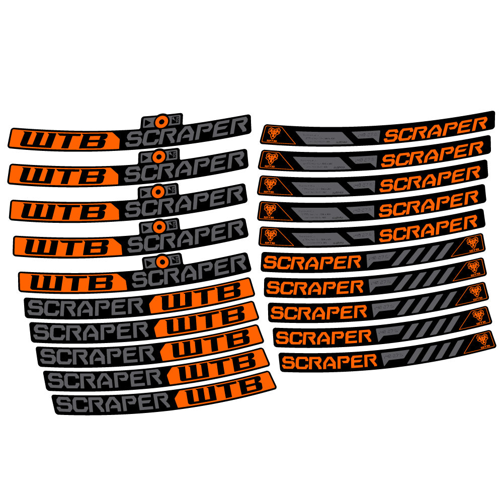 Adesivi Cerchi MTB WTB Scraper i40 in vinile