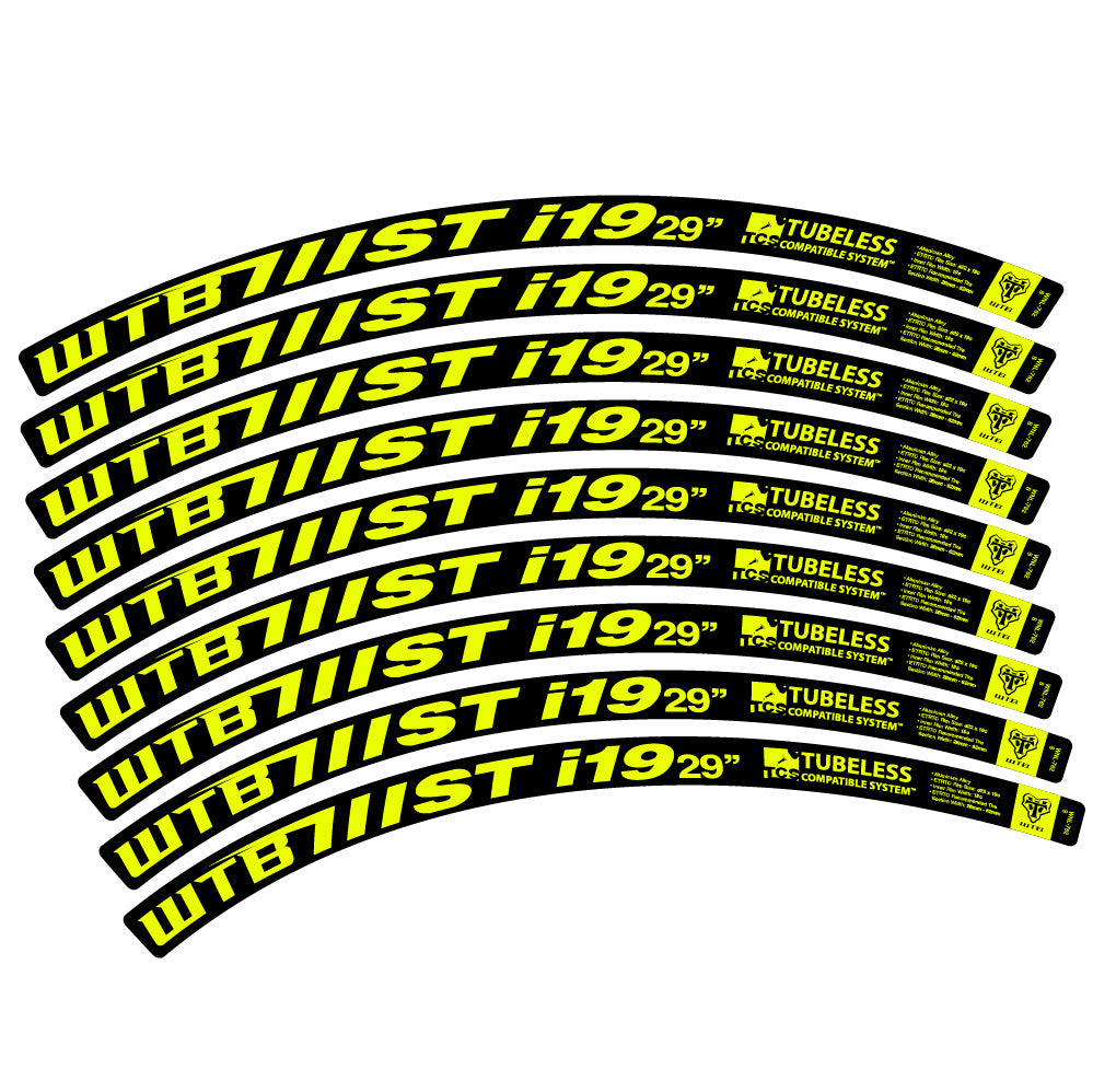 Adesivi Cerchi MTB WTB ST i19 in vinile