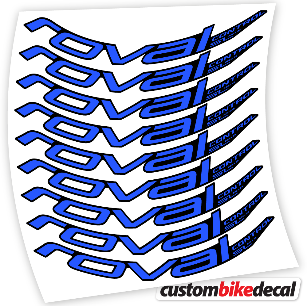 Adesivi Cerchi MTB Roval Control SL 2020 Bikes MTB 29 in vinile - Blu Medio