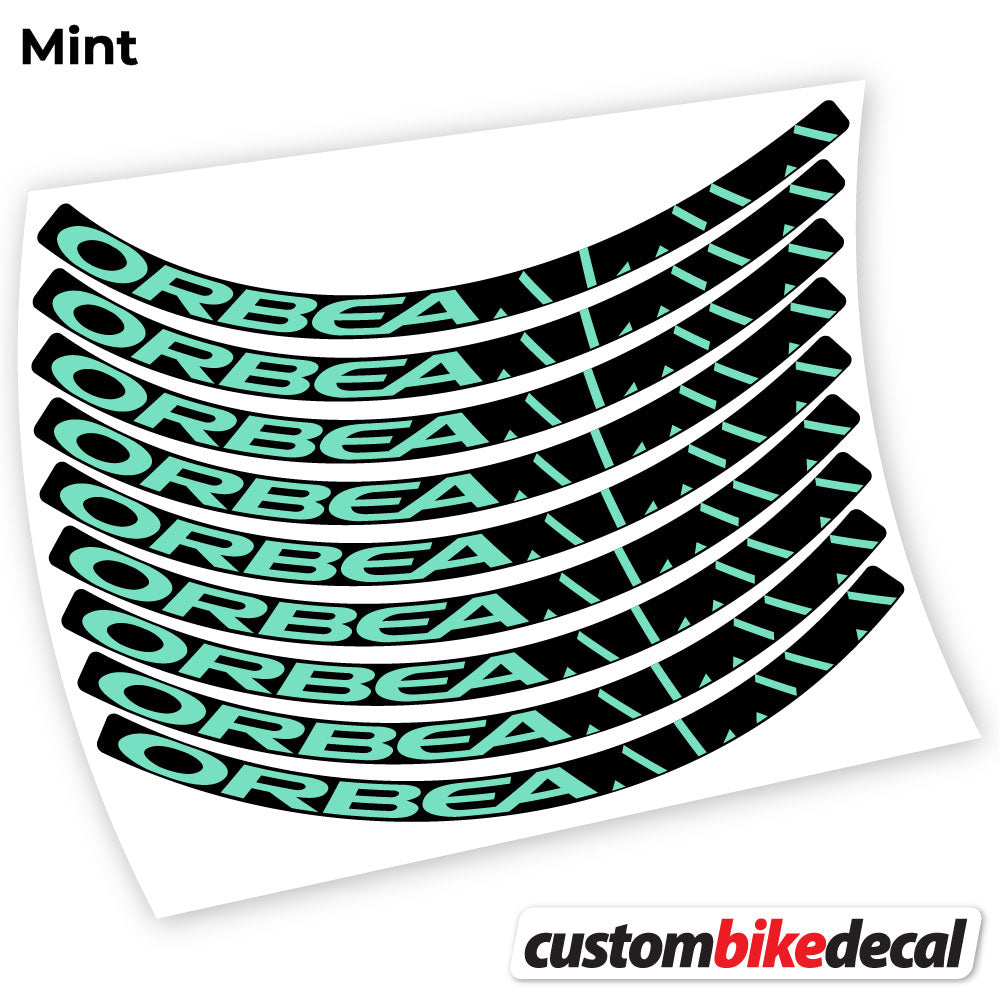 Adesivi Cerchi MTB Orbea Alma in vinile - Verde Menta