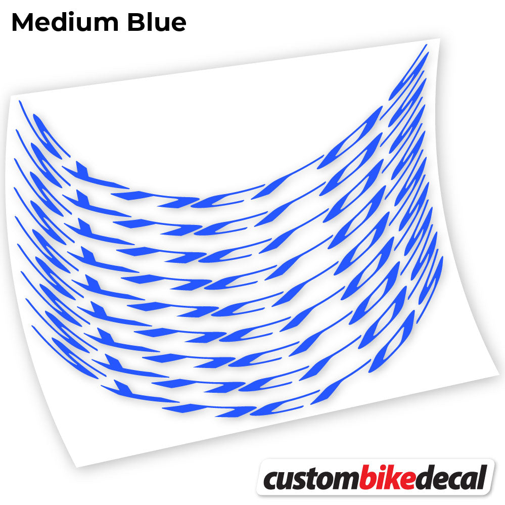 Adesivi Cerchi MTB Syncross in vinile - Blu Medio