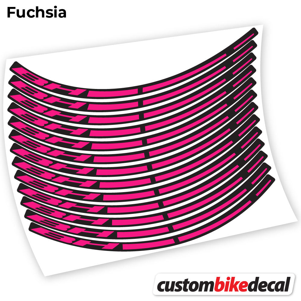 Adesivi Cerchi MTB BH in vinile - Fucsia