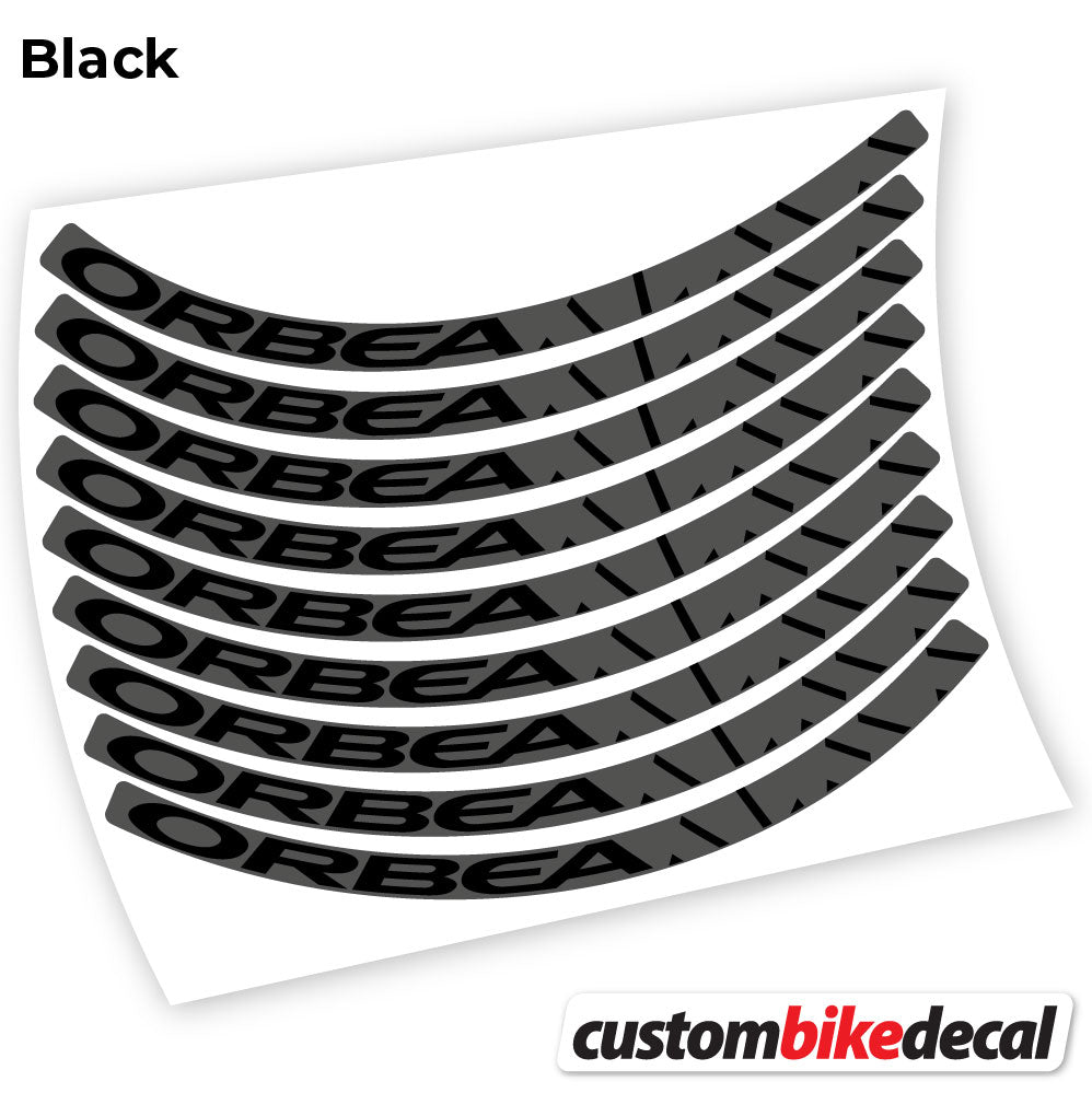 Adesivi Cerchi MTB Orbea Alma in vinile - Nero