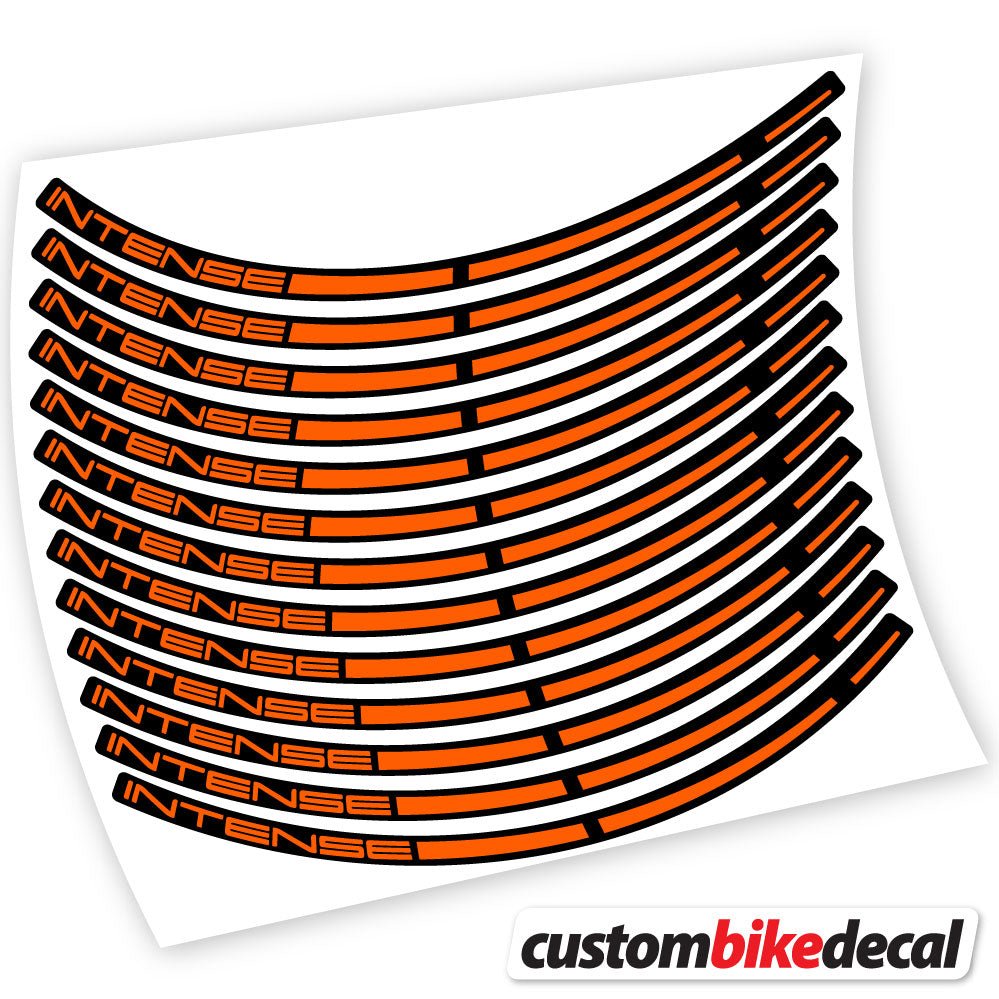 Adesivi Cerchi MTB Intense in vinile - Arancione