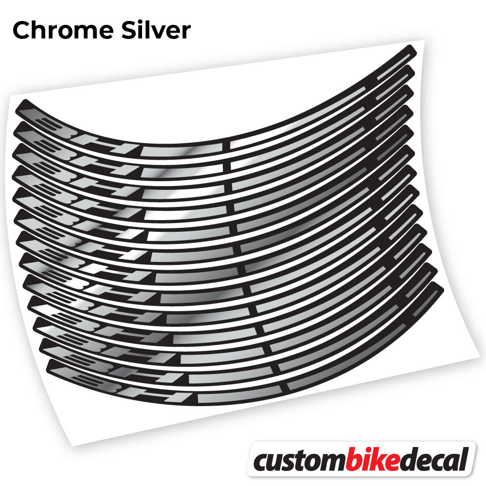 Adesivi Cerchi MTB BH in vinile - Argento Cromato