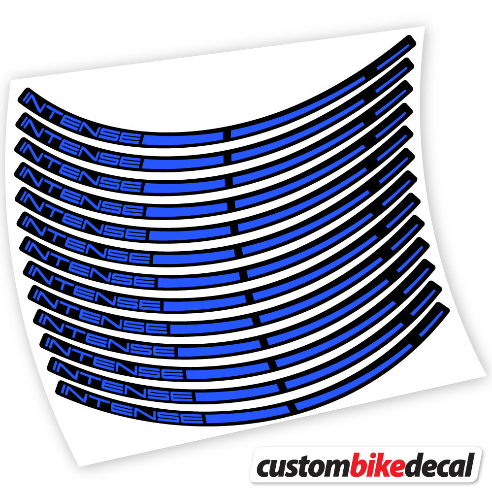 Adesivi Cerchi MTB Intense in vinile - Blu Medio