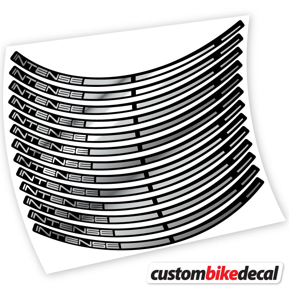 Adesivi Cerchi MTB Intense in vinile - Argento Cromato
