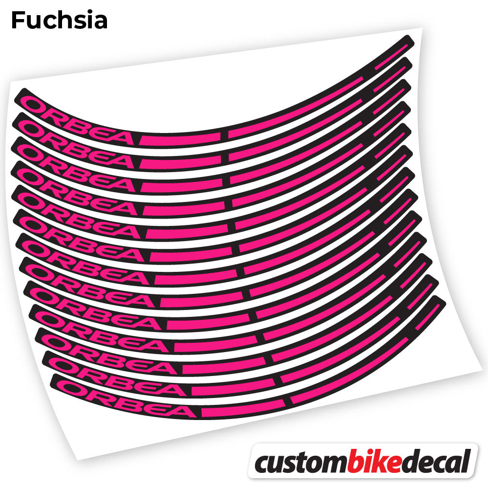 Adesivi Cerchi MTB ORBEA in vinile - Fucsia