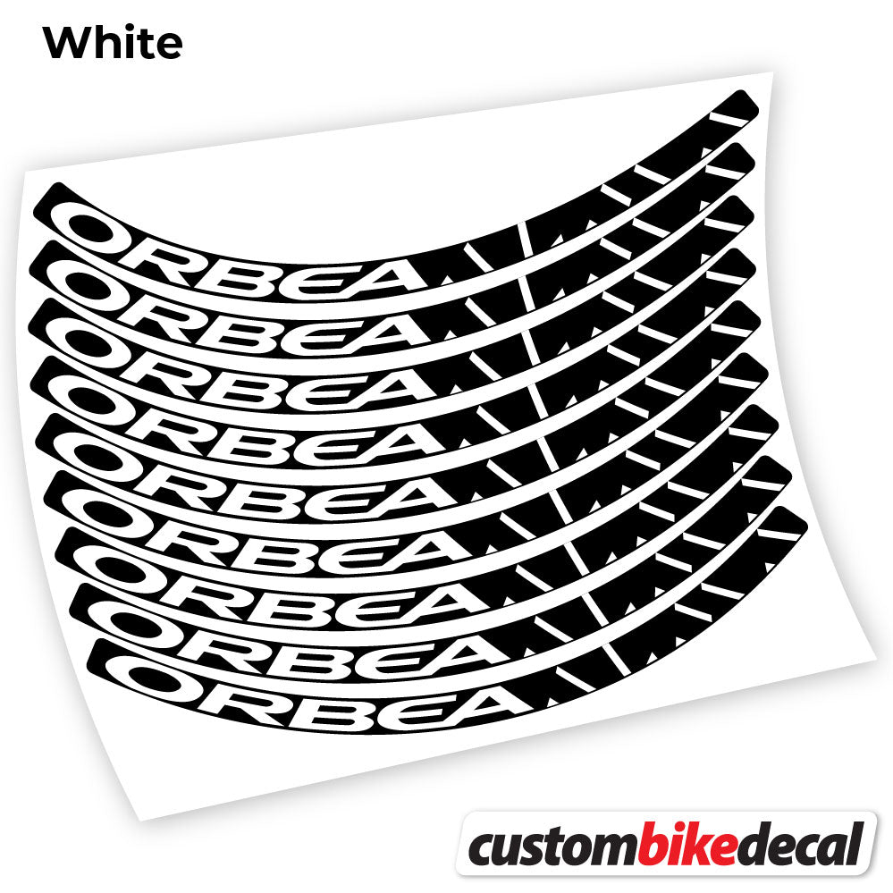 Adesivi Cerchi MTB Orbea Alma in vinile - Bianco