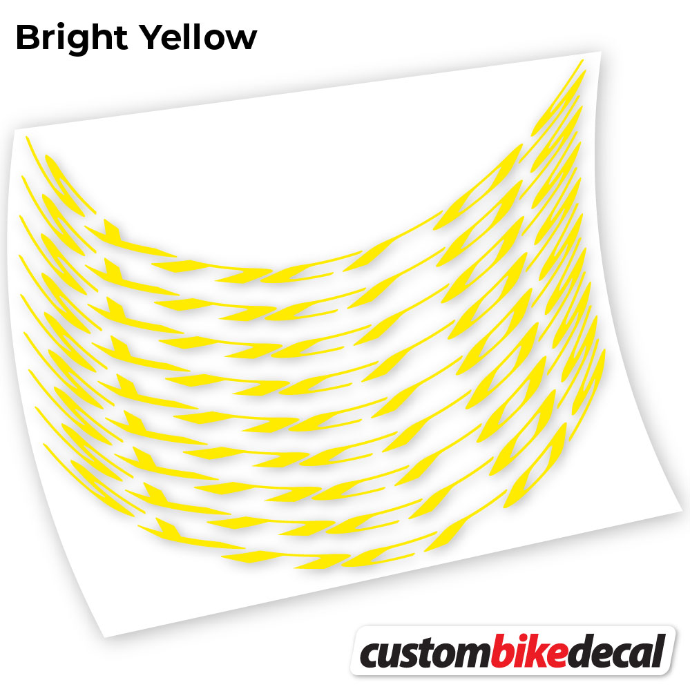 Adesivi Cerchi MTB Syncross in vinile - Giallo