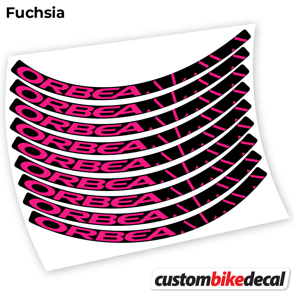 Adesivi Cerchi MTB Orbea Alma in vinile - Fucsia
