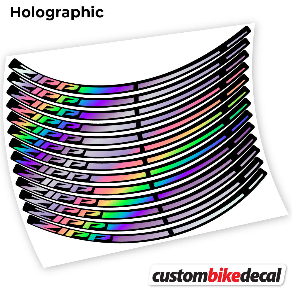 Adesivi Cerchi MTB Zipp in vinile - Olografico