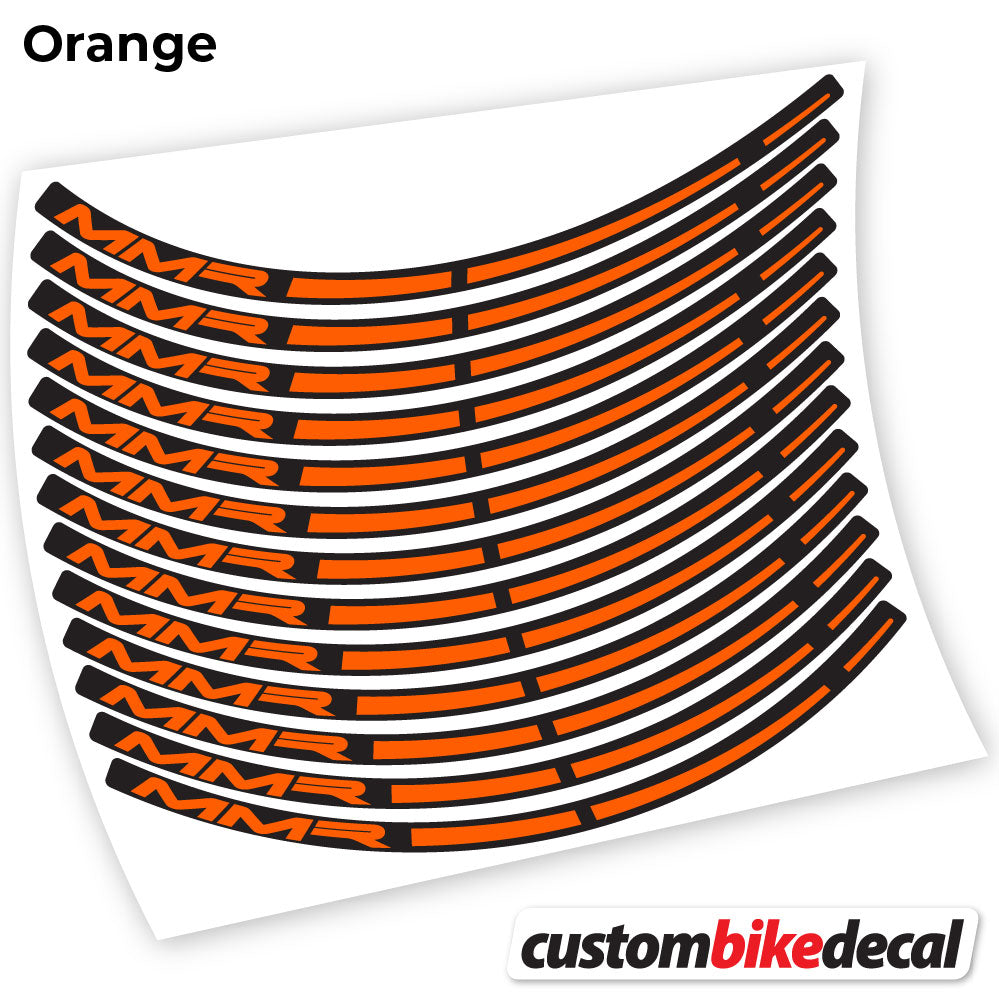 Adesivi Cerchi MTB MMR in vinile - Arancione