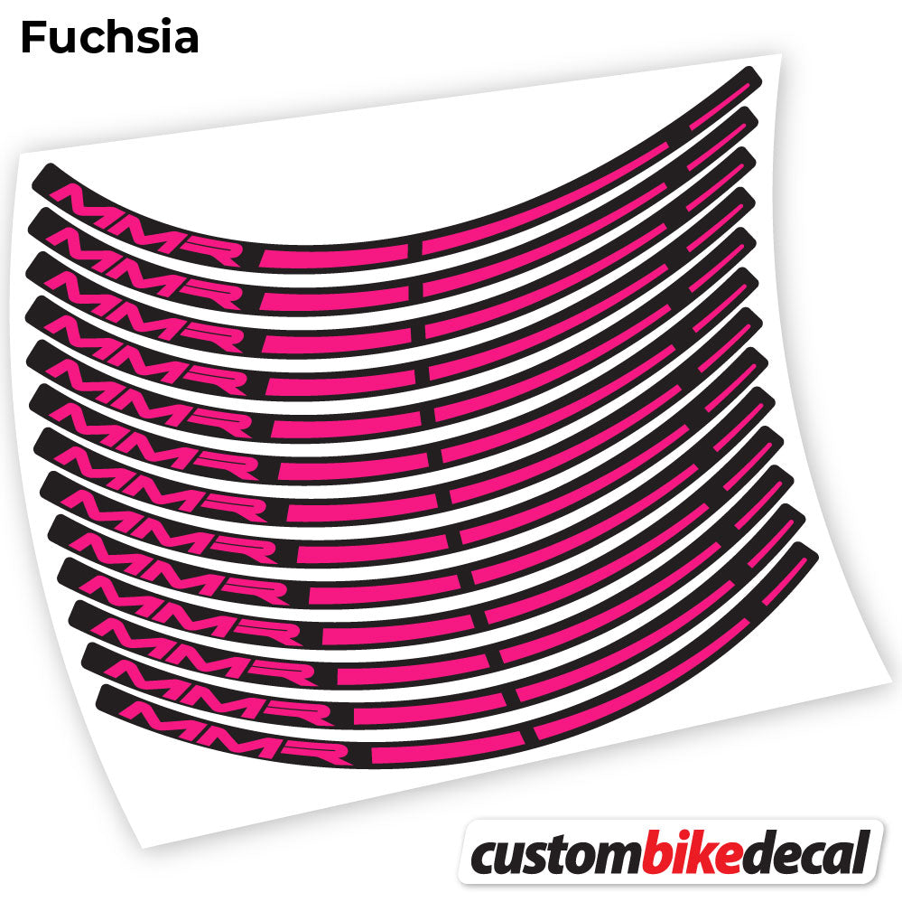 Adesivi Cerchi MTB MMR in vinile - Fucsia