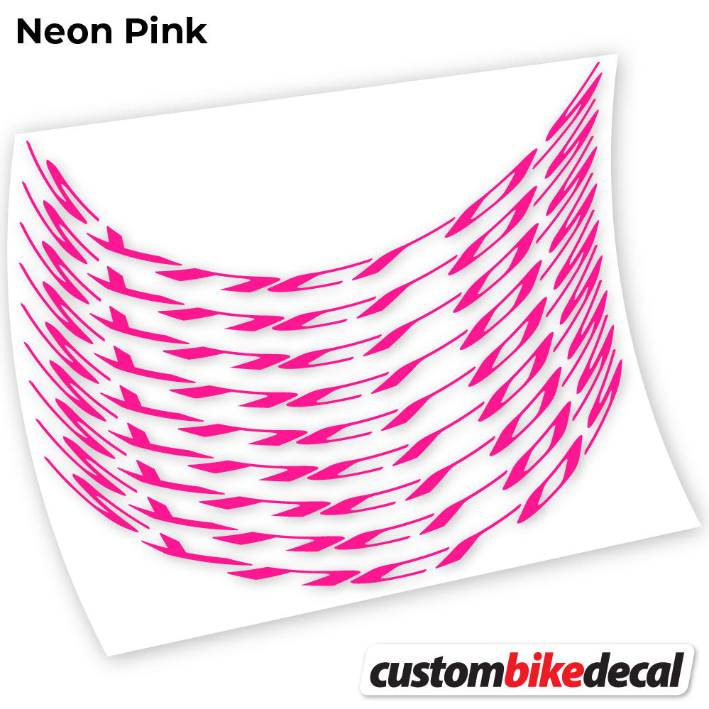 Adesivi Cerchi MTB Syncross in vinile - Rosa Neon