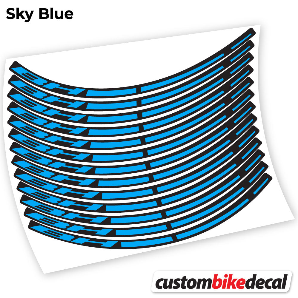 Adesivi Cerchi MTB BH in vinile - Azzurro Cielo