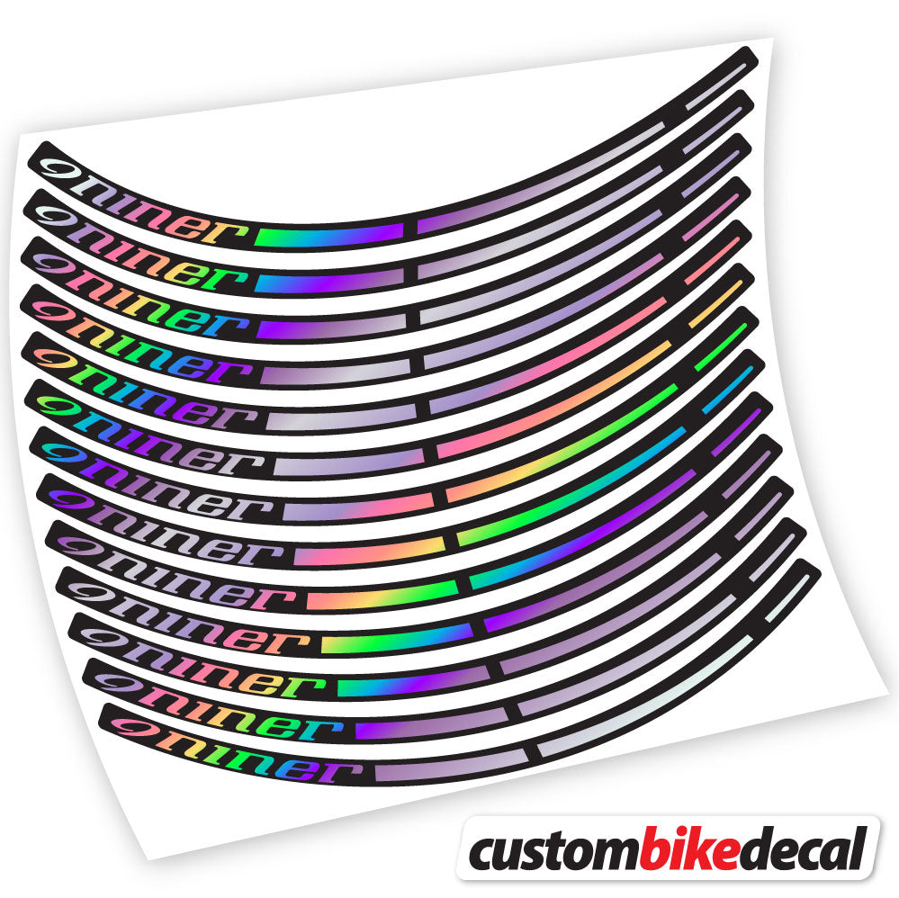 Adesivi Cerchi MTB Niner in vinile - Olografico