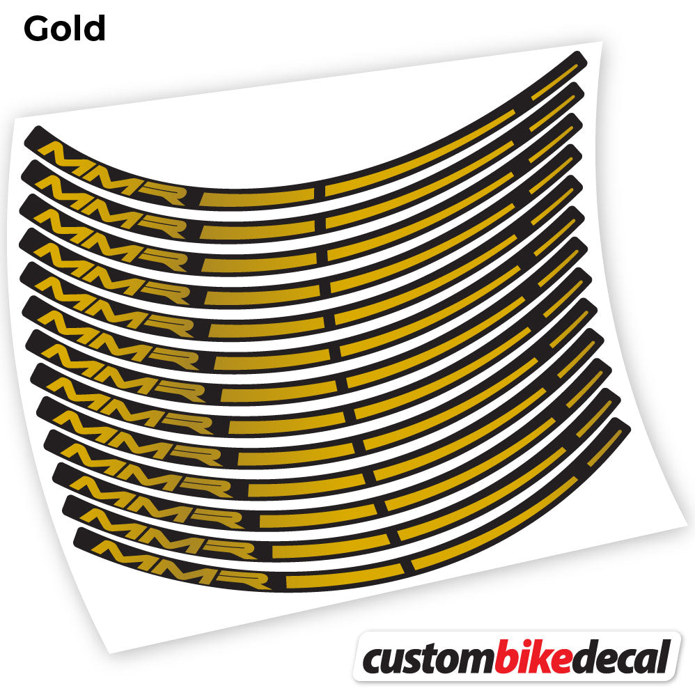 Adesivi Cerchi MTB MMR in vinile - Oro