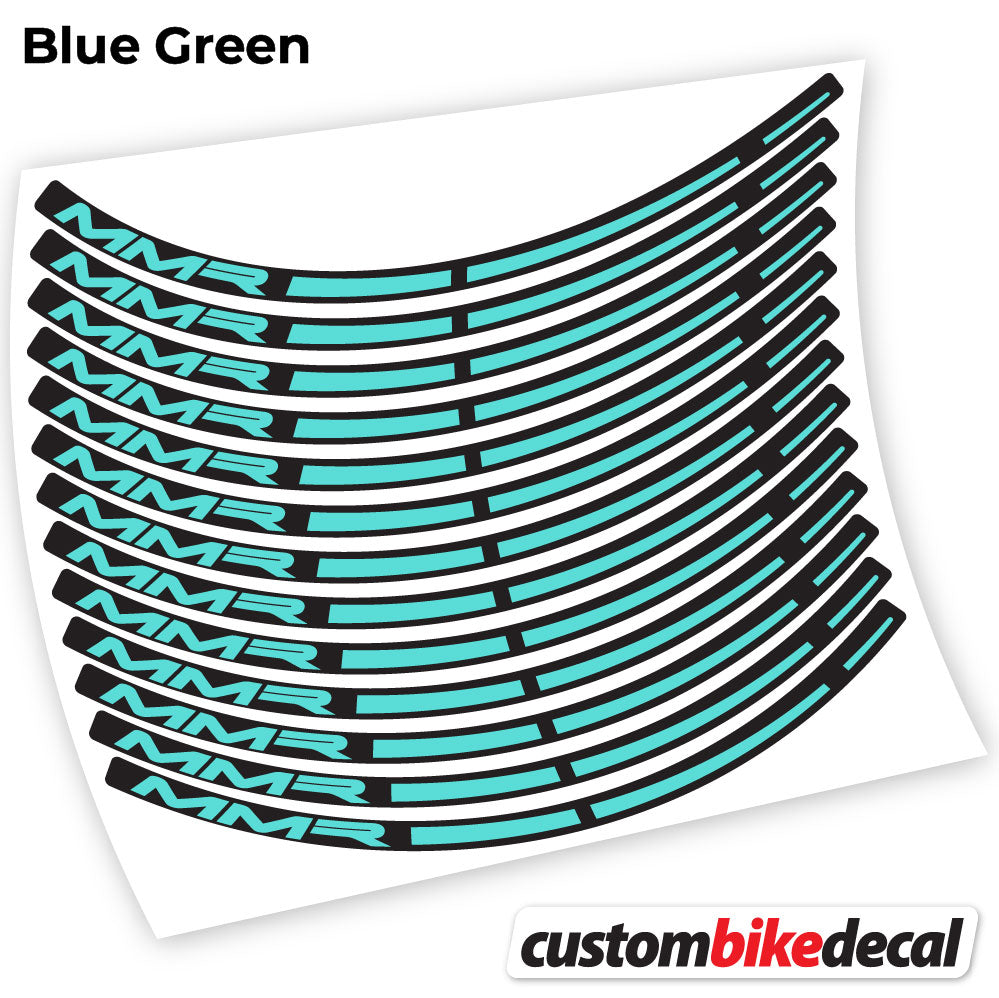 Adesivi Cerchi MTB MMR in vinile - Verde Acqua