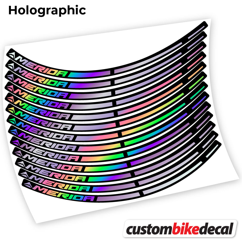 Adesivi Cerchi MTB Merida in vinile - Olografico