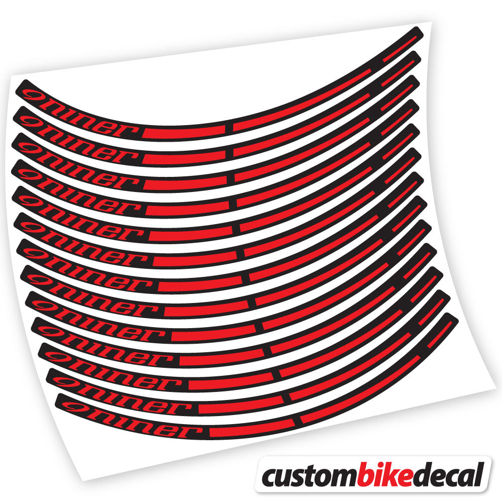 Adesivi Cerchi MTB Niner in vinile - Rosso