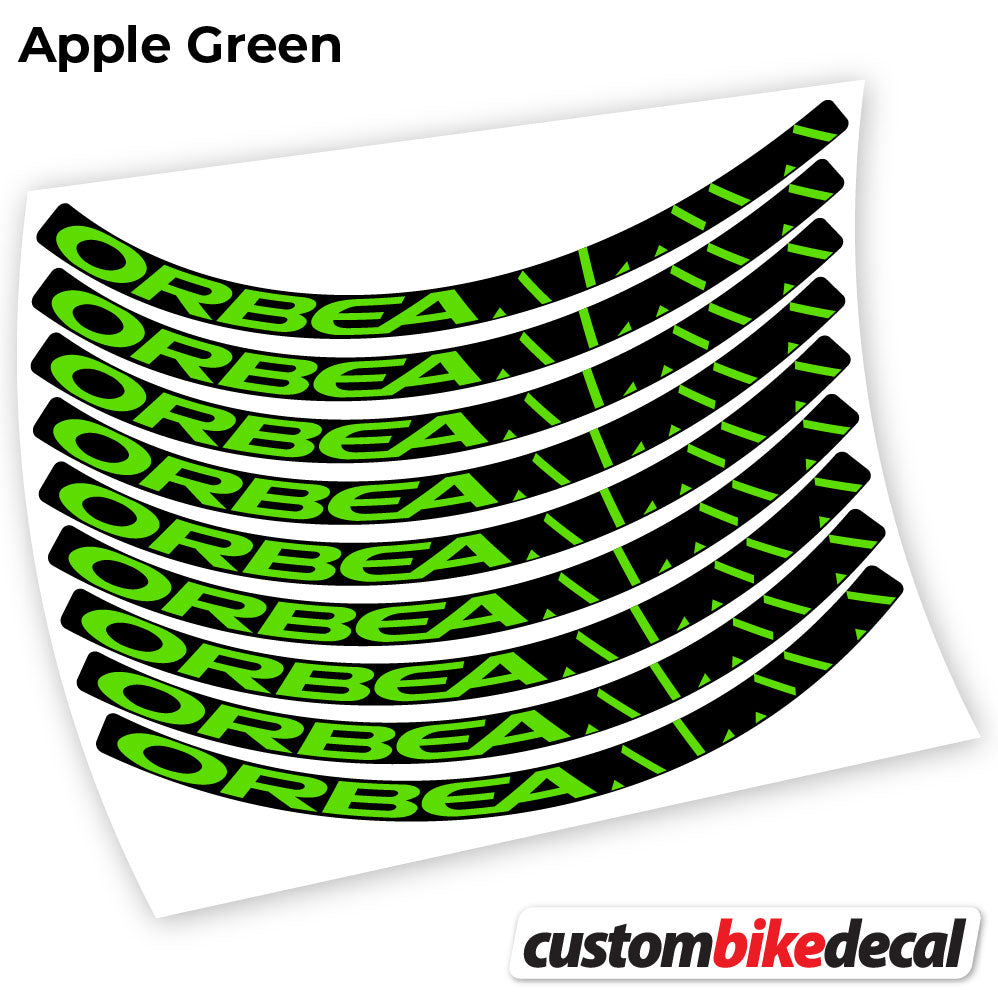 Adesivi Cerchi MTB Orbea Alma in vinile - Verde Mela