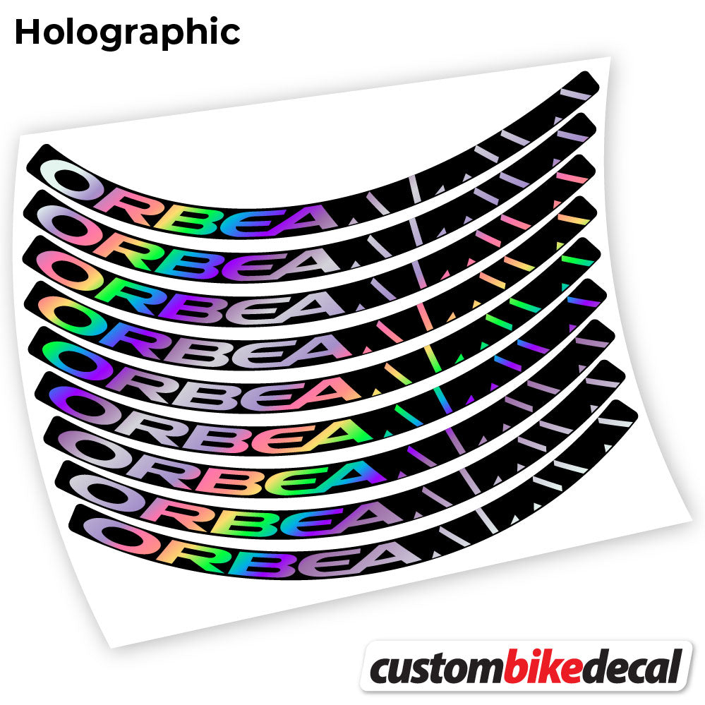 Adesivi Cerchi MTB Orbea Alma in vinile - Olografico