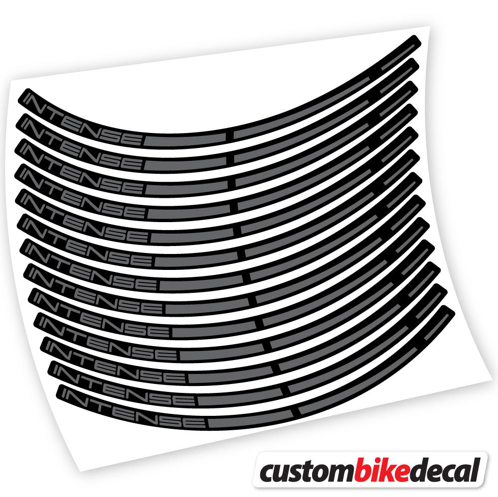 Adesivi Cerchi MTB Intense in vinile - Grigio Traffico