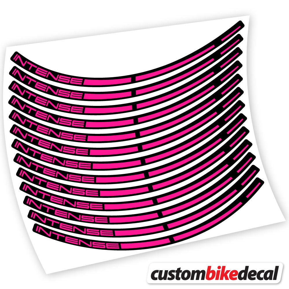 Adesivi Cerchi MTB Intense in vinile - Rosa Neon