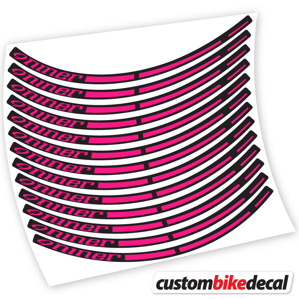 Adesivi Cerchi MTB Niner in vinile - Fucsia