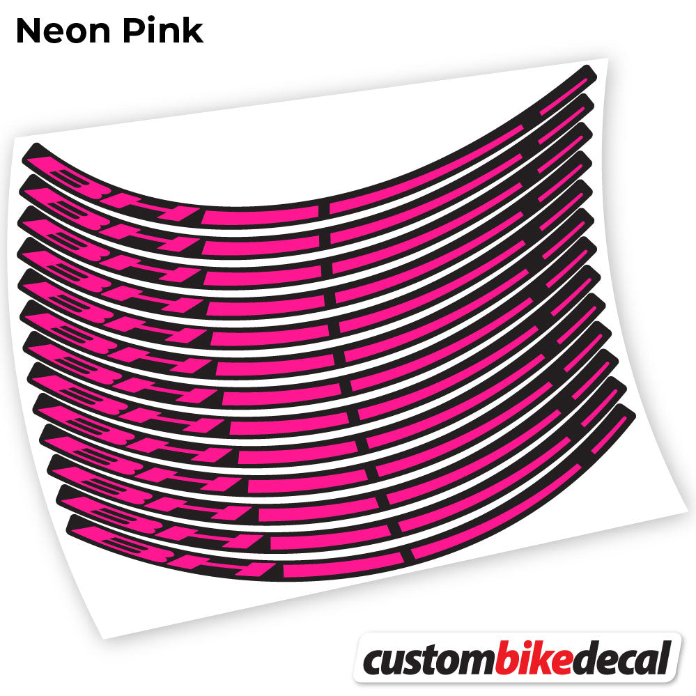 Adesivi Cerchi MTB BH in vinile - Rosa Neon