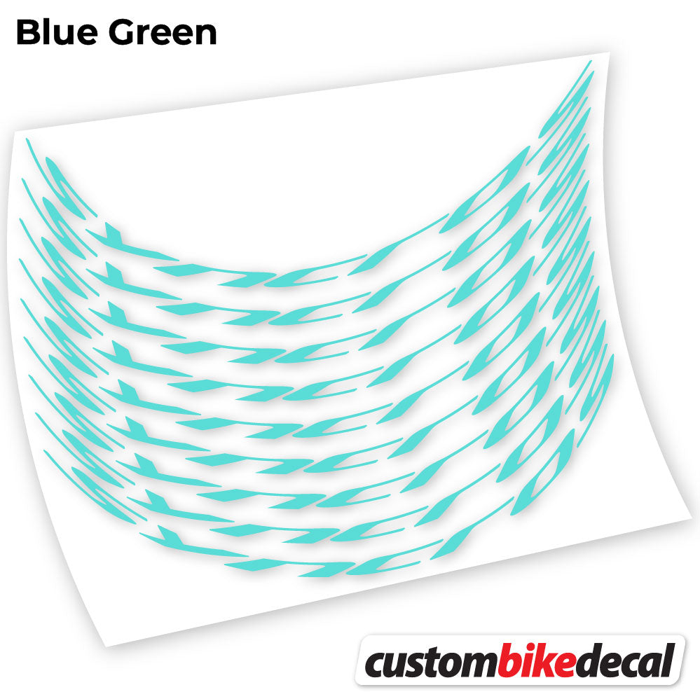 Adesivi Cerchi MTB Syncross in vinile - Verde Acqua