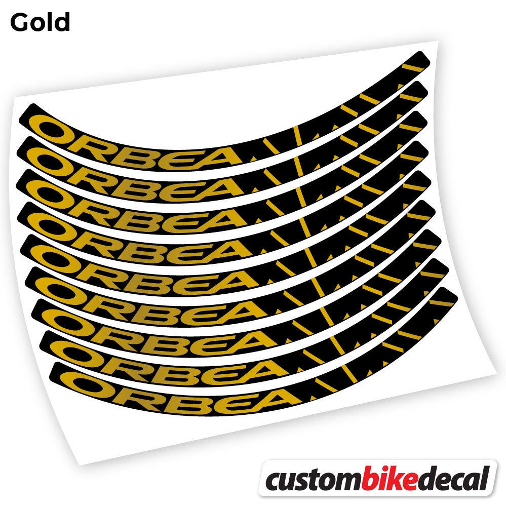 Adesivi Cerchi MTB Orbea Alma in vinile - Oro