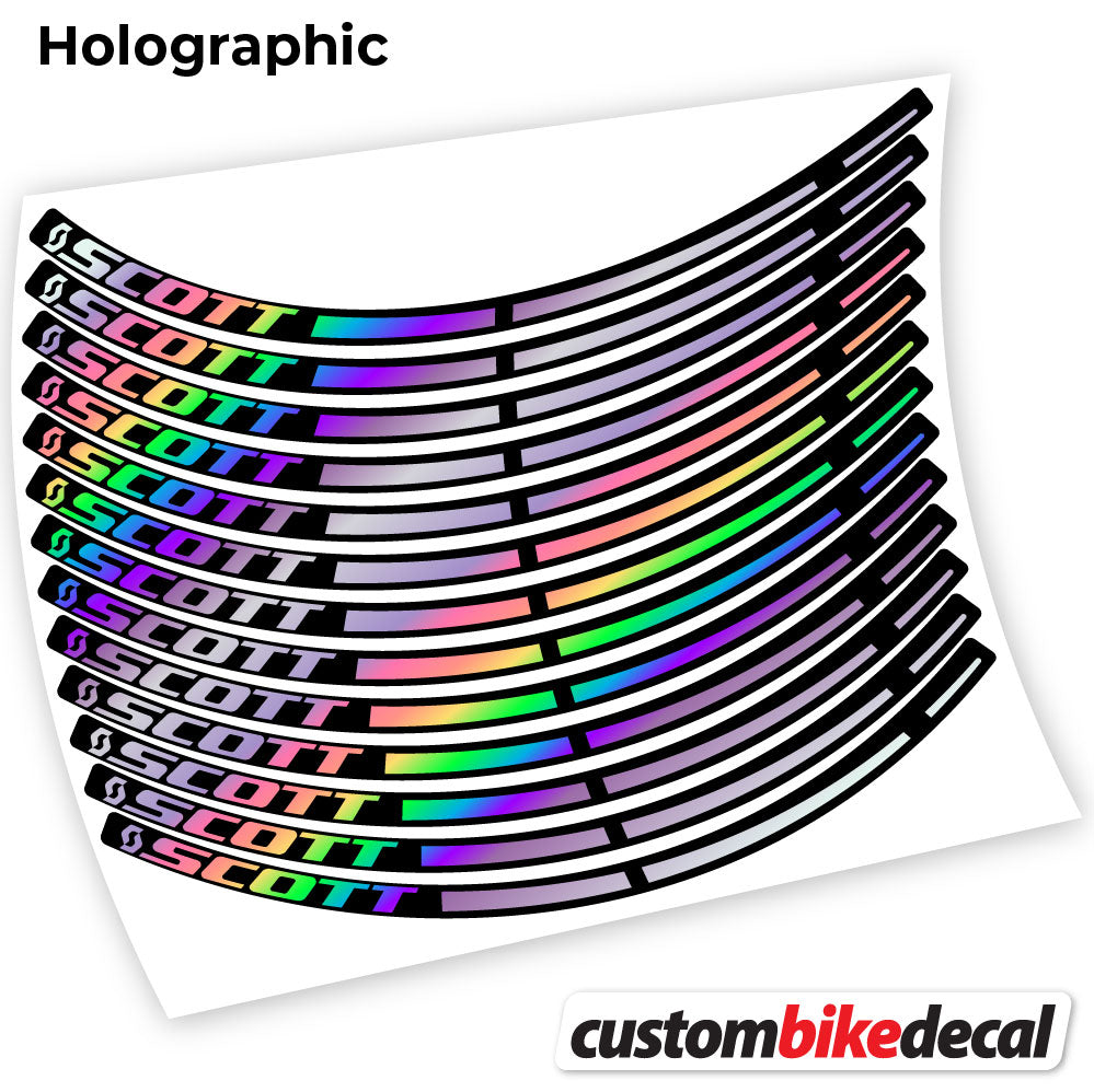 Adesivi Cerchi MTB Scott in vinile - Olografico