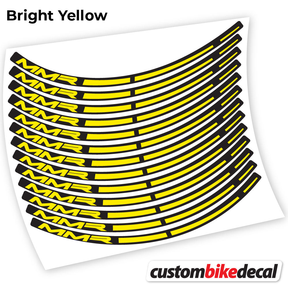 Adesivi Cerchi MTB MMR in vinile - Giallo