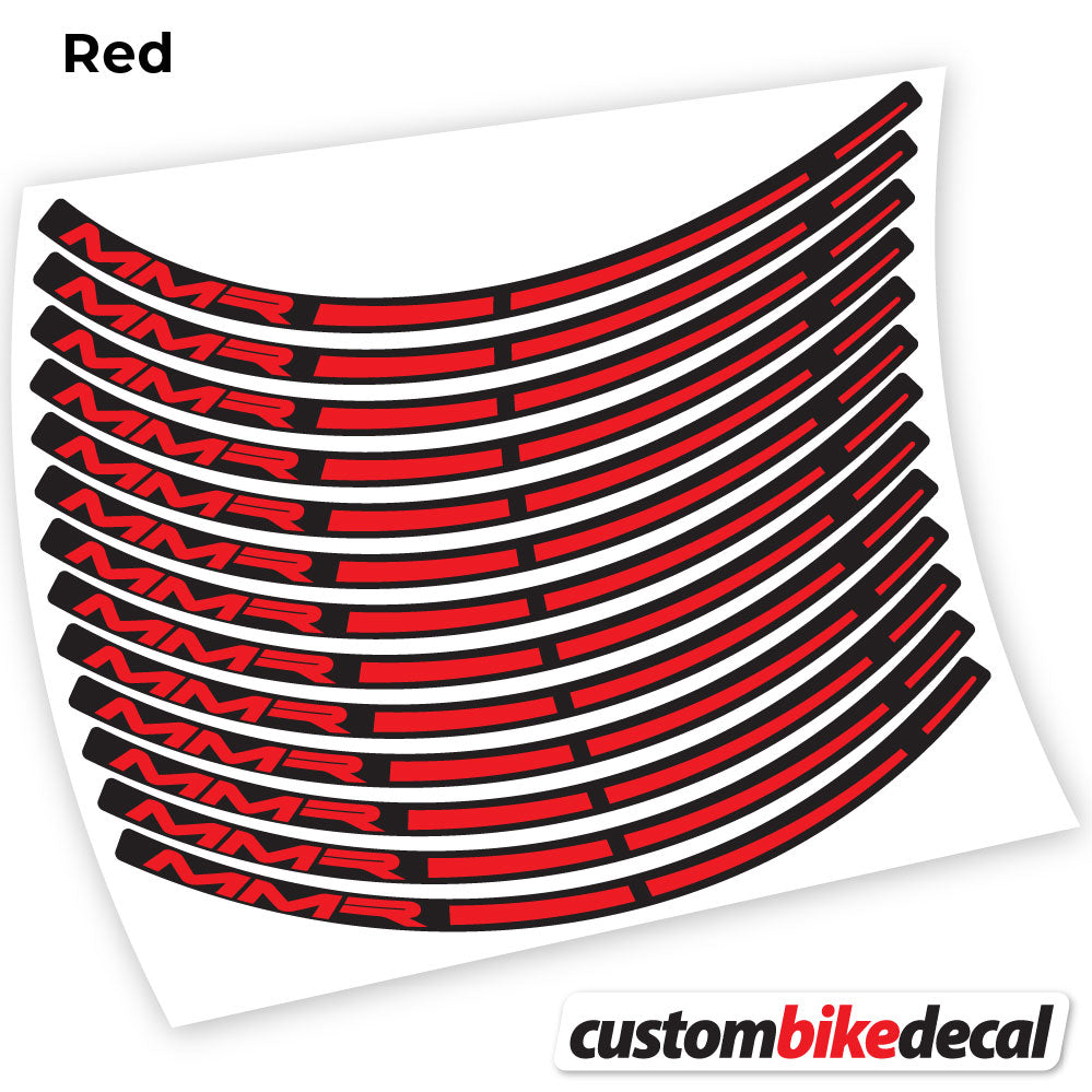 Adesivi Cerchi MTB MMR in vinile - Rosso