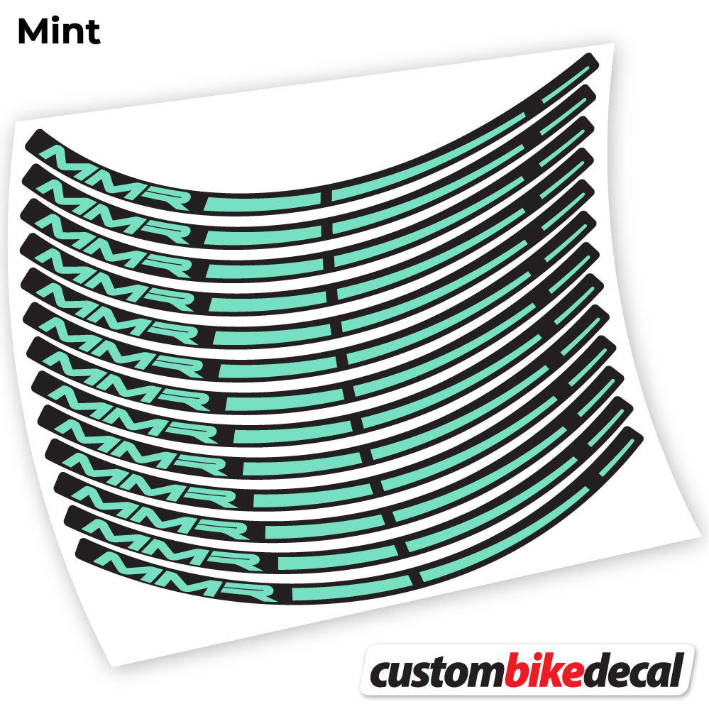 Adesivi Cerchi MTB MMR in vinile - Verde Menta