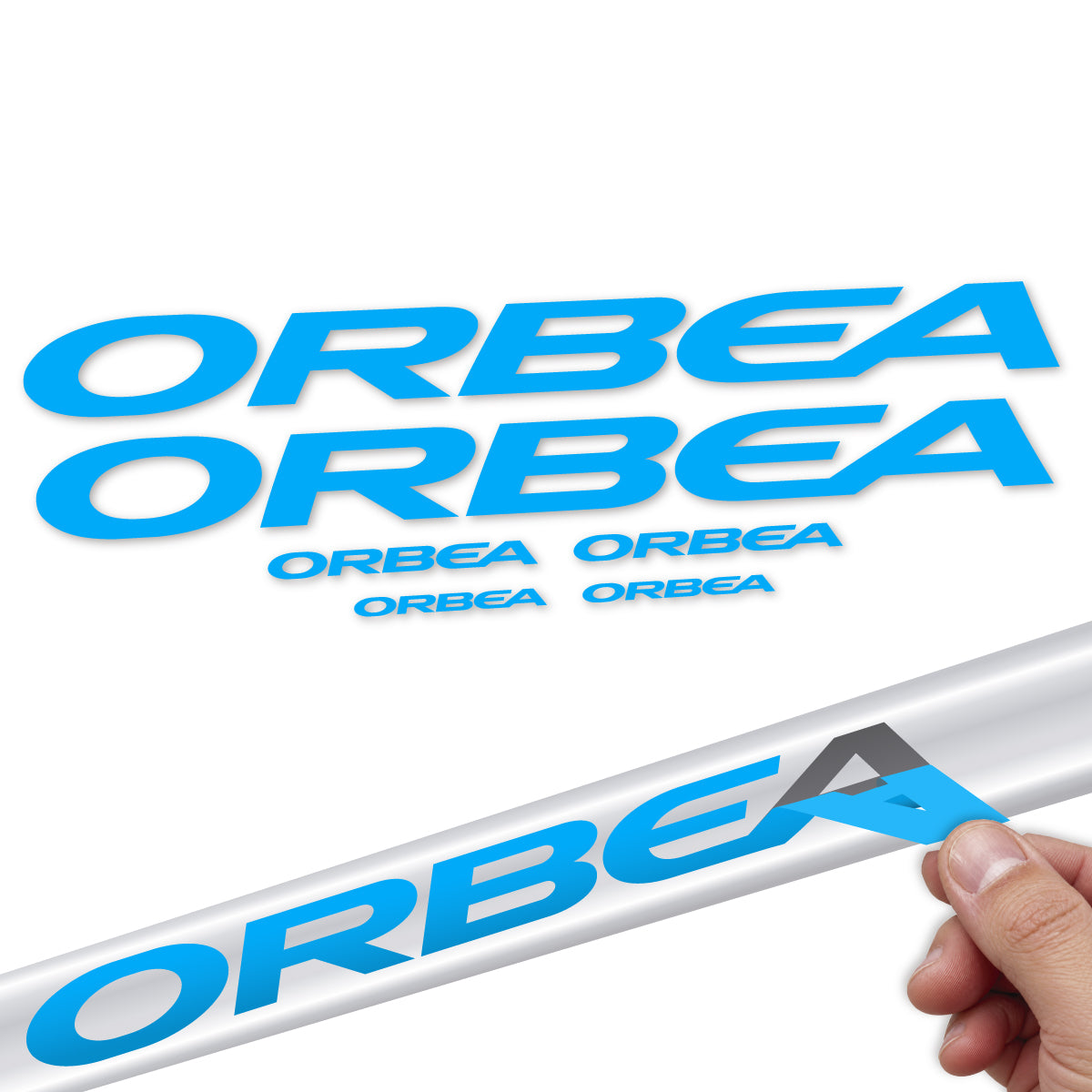 Adesivi Telaio Orbea Laufey 2022-2027 in vinile - Azzurro Cielo