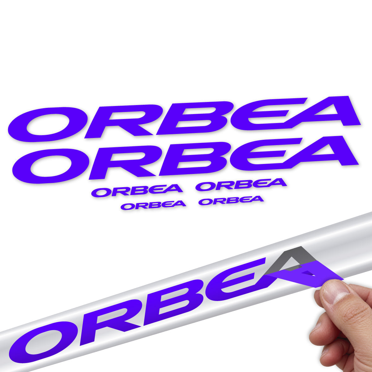 Adesivi Telaio Orbea Orca Aero 2022-2027 in vinile - Blu Reflex