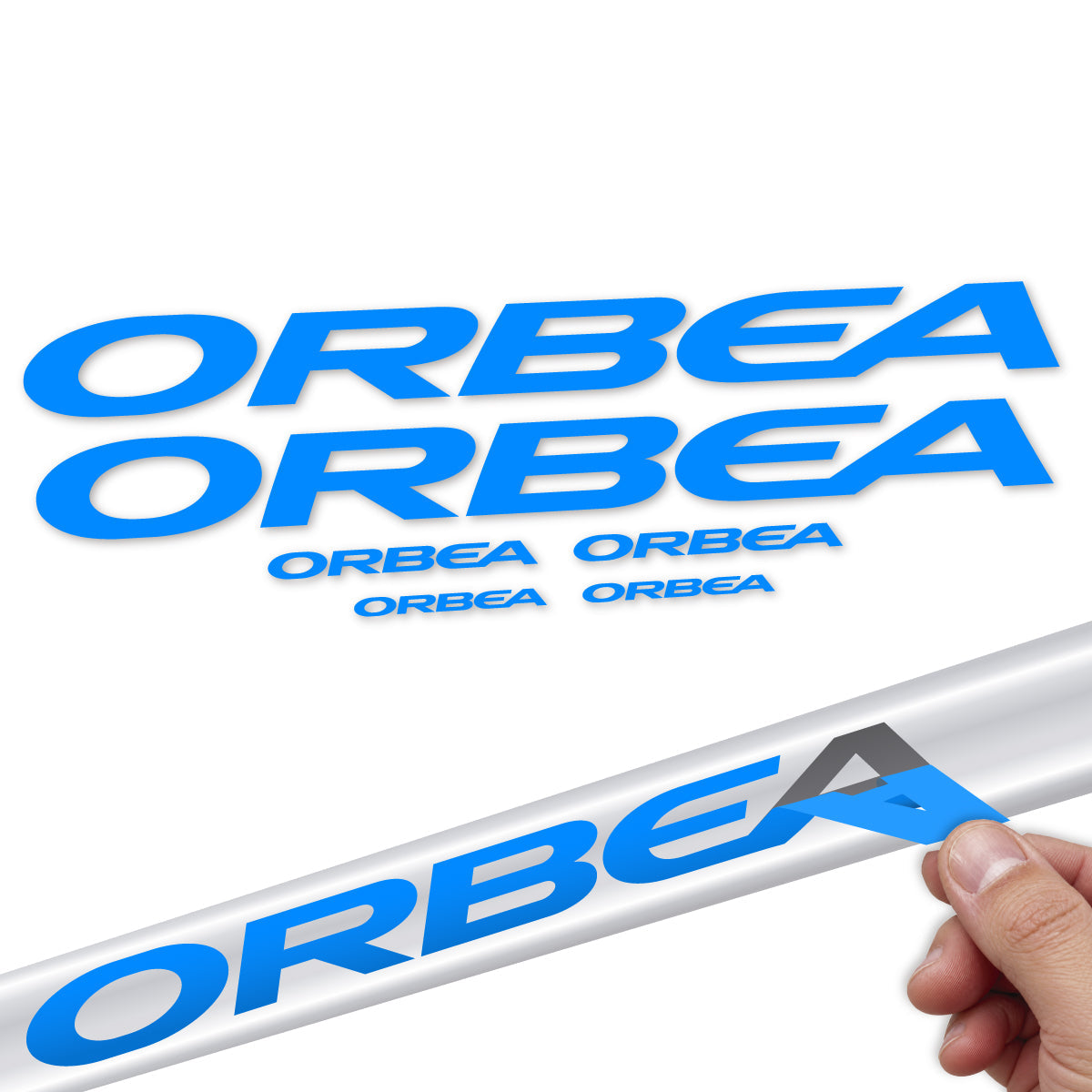 Adesivi Telaio Orbea Avant 2022-2027 in vinile - Ciano Luminoso